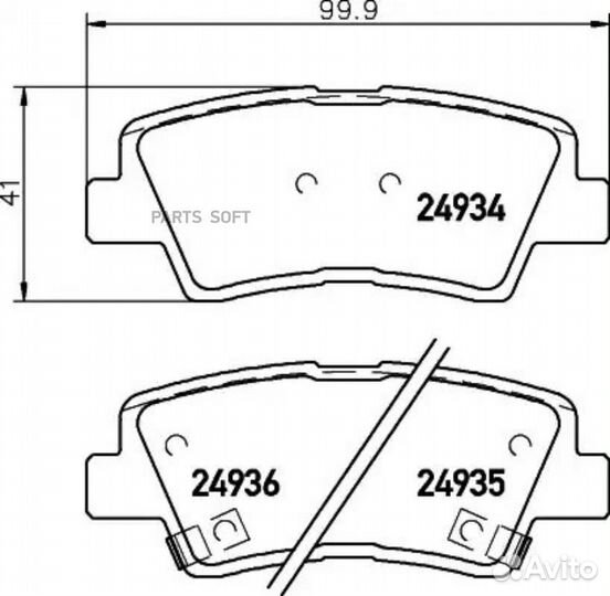 Nisshinbo NP6022 Колодки тормозные дисковые зад