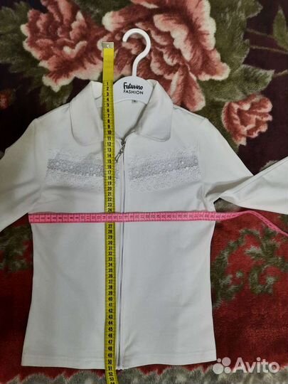 Блузка детская белая