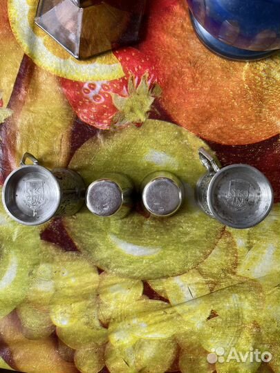 Рюмки серебро 875 со звездой