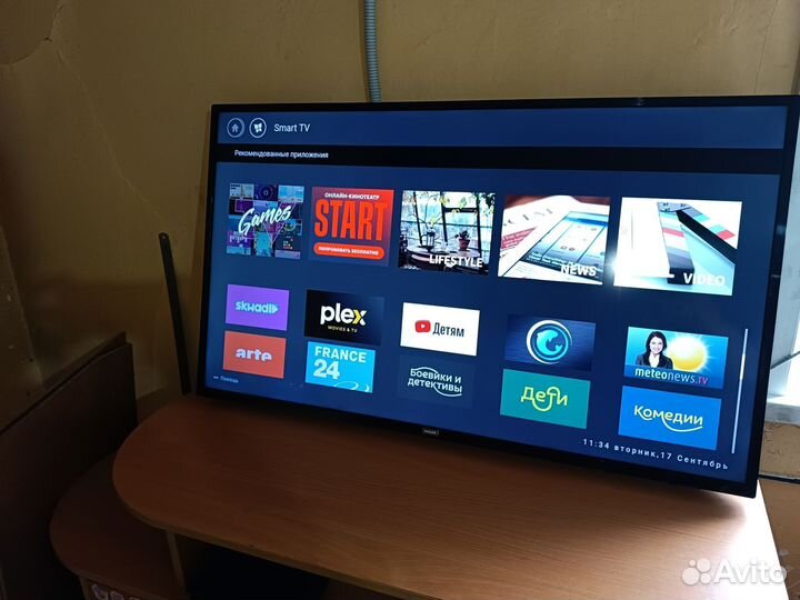 Телевизор SMART tv с wifi 43 дюйма