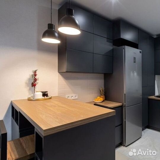 Кухня в стиле лофт на заказ в рассрочку