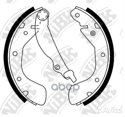 Колодки торм.бар.chevrolet aveo 1.2-1.5 05- FN1