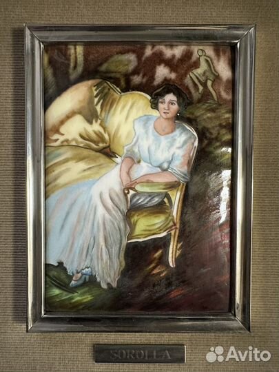 Картина 38х33см,эмаль, металл, Испания, 70-е годы