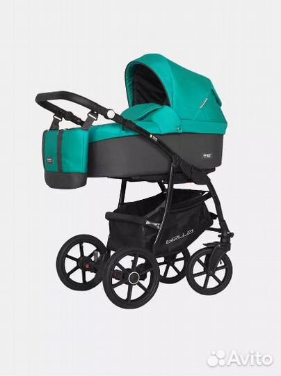 Коляска 3 в 1 Riko Bella зеленая