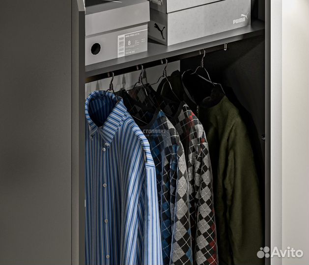 Шкаф распашной двухдверный