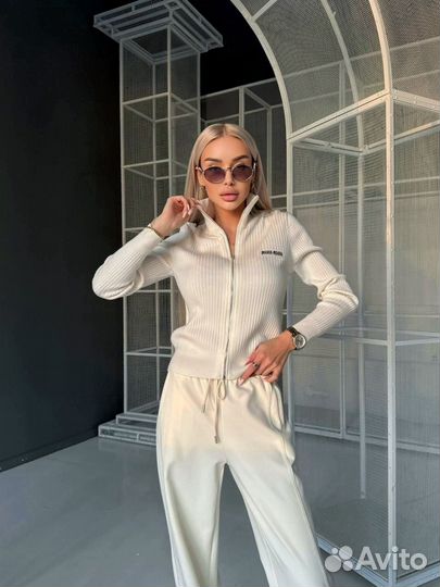 Кофта Miu Miu черная белая