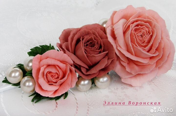 Ободки, заколки. Ручная работа