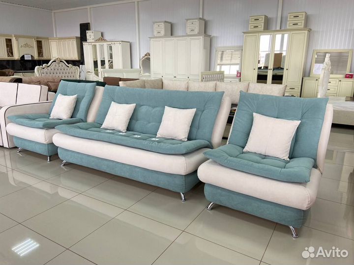Диван с креслами набор мягкой мебели