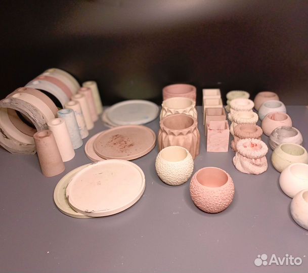 Кашпо из гипса