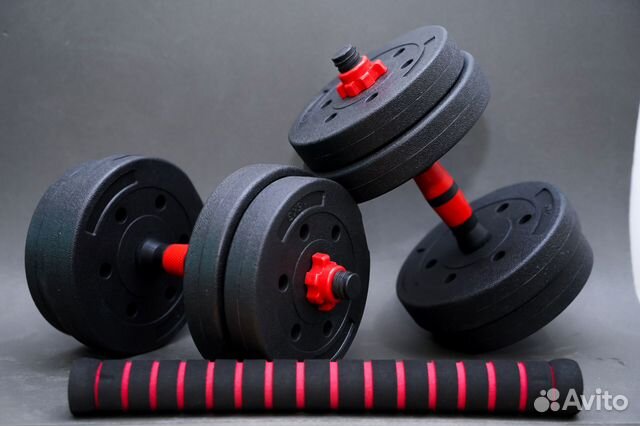 Набор штанги и гантелей 15 кг