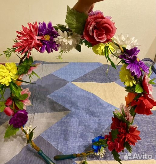 Цветочный обруч-дуга для танцев