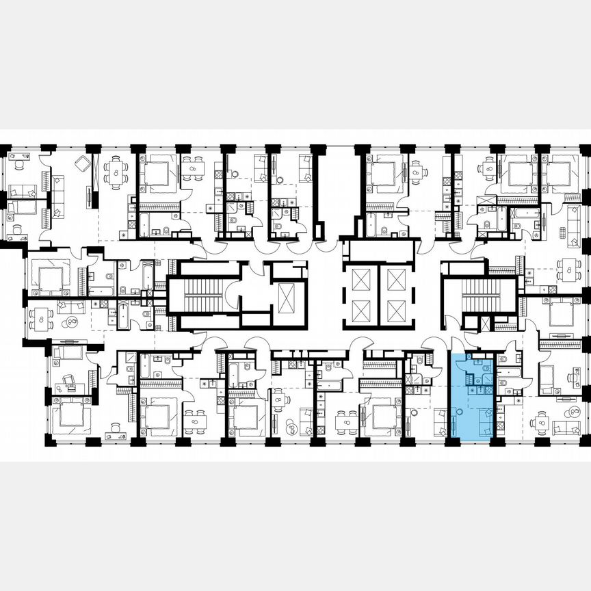 Квартира-студия, 17,4 м², 10/48 эт.
