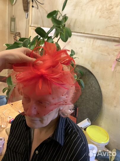 Шляпка с вуалью custom