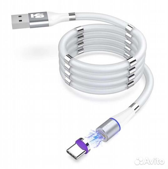Keysion 3A Магнитный USB-кабель Type C, iPhone