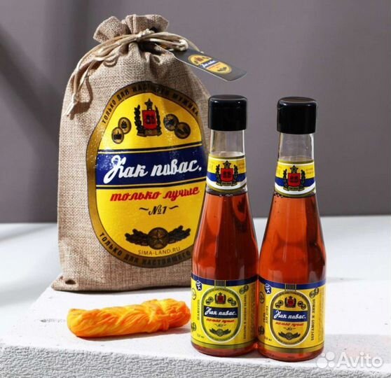 Набор: шампунь, гель для душа, мыло в форме воблы