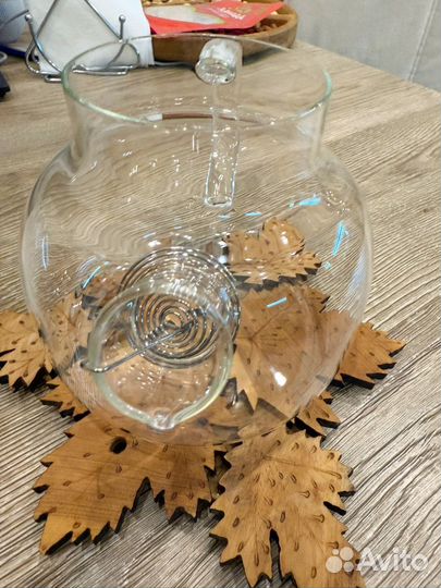 Чайник стеклянный новый