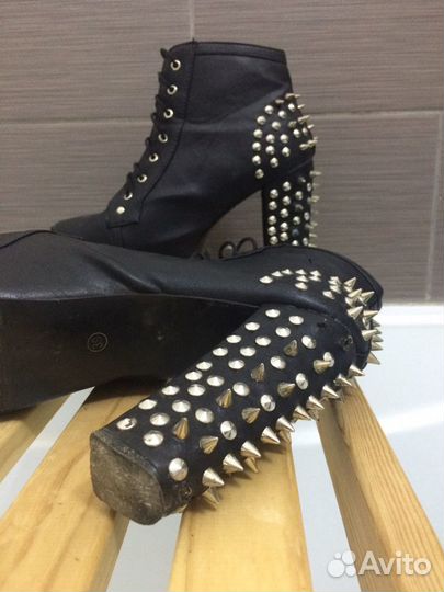 Ботинки кожа