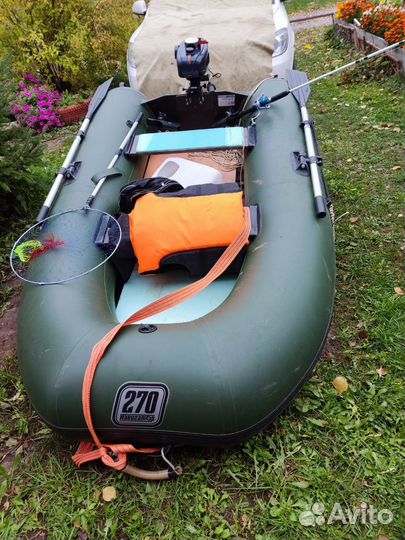 Надувная лодка пвх бу с мотором