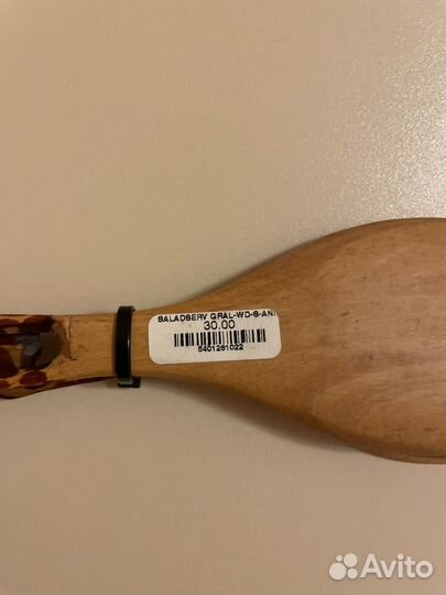 Набор салатных ложек жираф, ручная работа, дерево