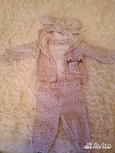 Одежда на девочку 6-9 мес