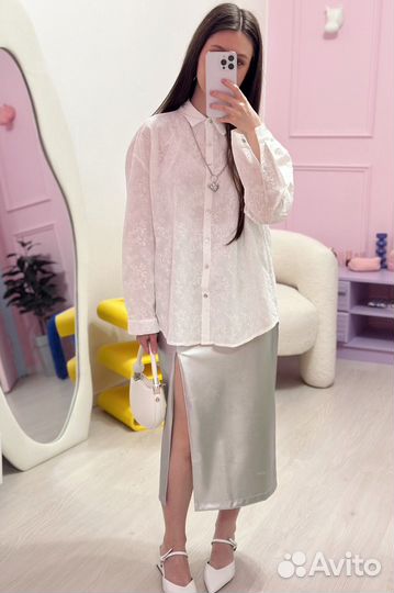 Блузка, рубашка белая