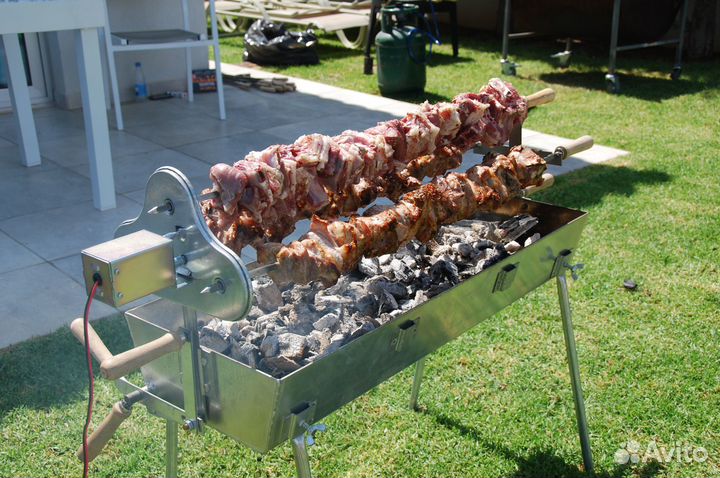 Мангал с электроприводом