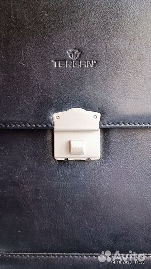 Мужской кожаный портфель бу