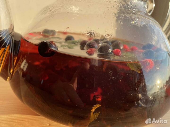 Иван-чай со смородиной 1 кг, ягоды и листья