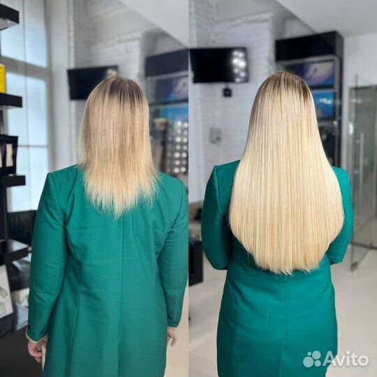 Безопасное и невидимое наращивание длинных волос