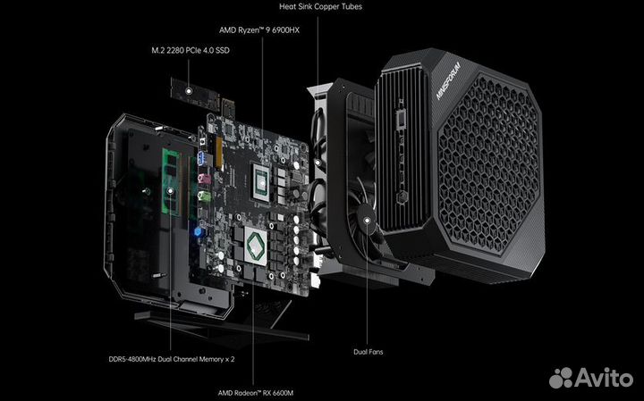 Мини-пк minisforum HX99G