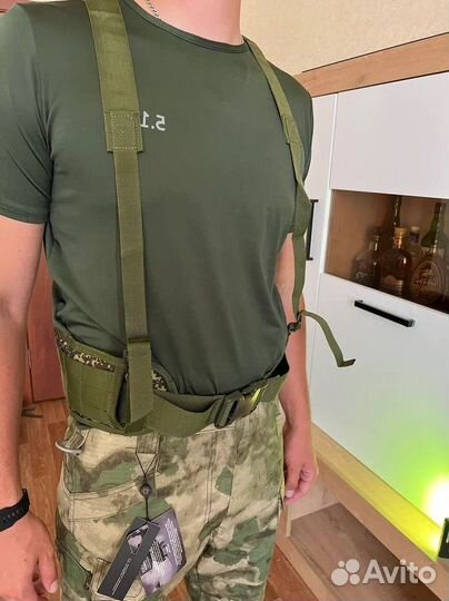 Разгрузочный пояс с лямками тактический (цифра)