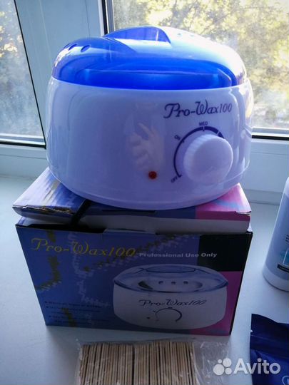 Набор для депиляции, воскоплав, воск, шпатели и тд