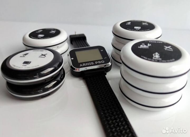 Кнопка вызова официанта и часы пейджер браслет