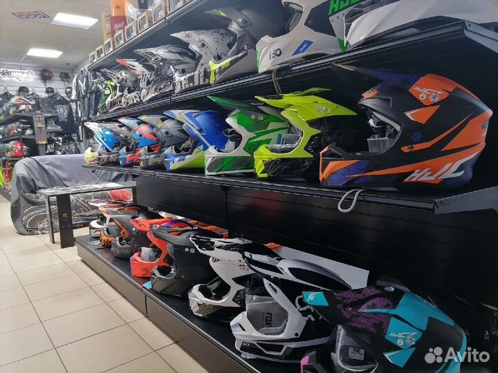 Мотошлем кроссовый фирменный HCJ