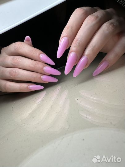 Наращивание ногтей,гель лак