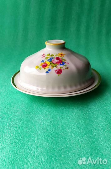 Тарелка масла/сыра. Дулево. 1960/70 г