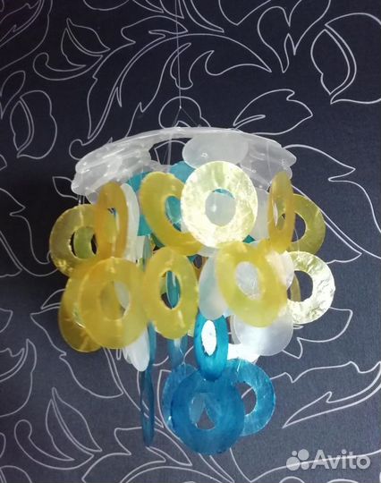 2 подвеса из ракушек под лампы или без