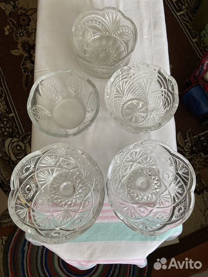 Хрустальная салатница СССР