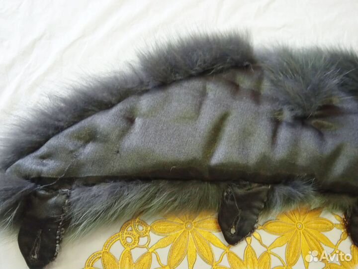 Меховой воротник енот