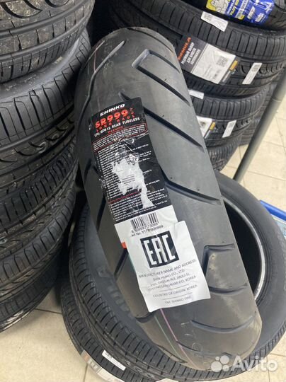 Мотопокрышка shinko999 170/80-15 83H R TL