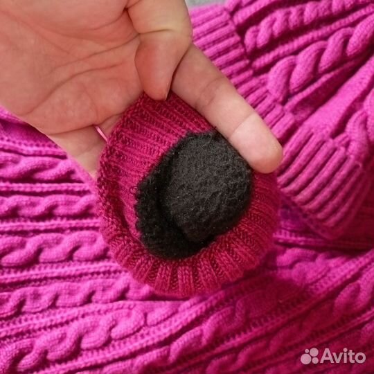 Набор шапка, варежки и снуд, зима