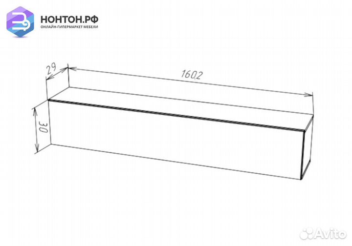 Шкаф навесной Point тип-50 дуб вотан