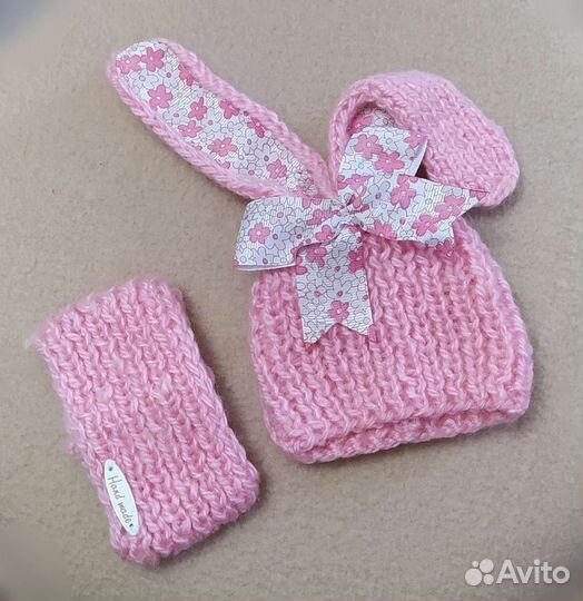 Одежда кукольная - шапка и снуд