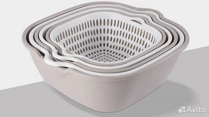 Набор: миска+дуршлаг из 6 предметов