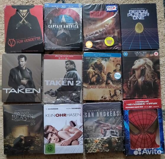 Коллекционные издания и steelbook с blu ray кино