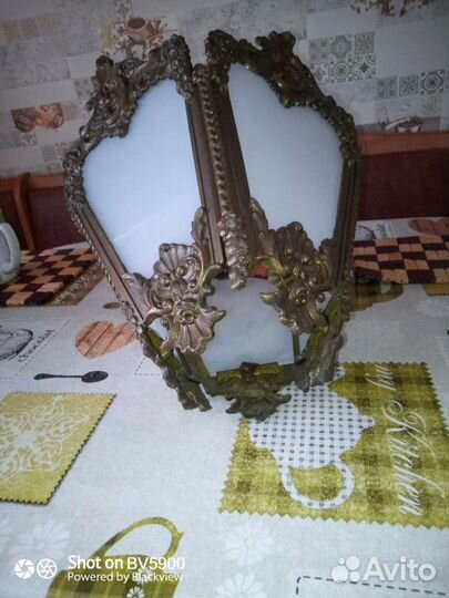 Люстра фонарь СССР бронзовая