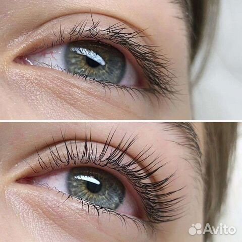 Ламинирование Стрейчинг ресниц Брови