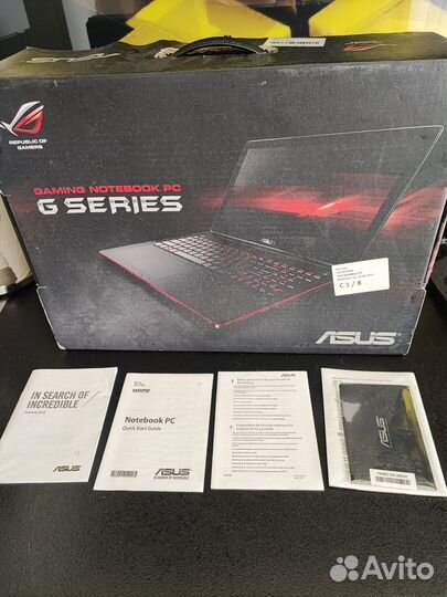 Ноутбук asus G550JK