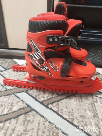 Коньки детские раздвижные 34 37