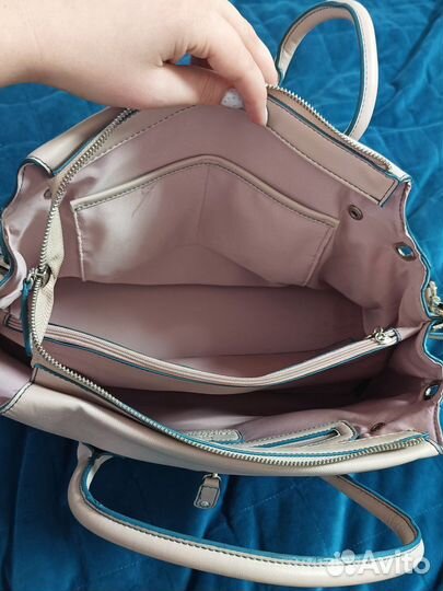 Сумка tervolina кожа светлая
